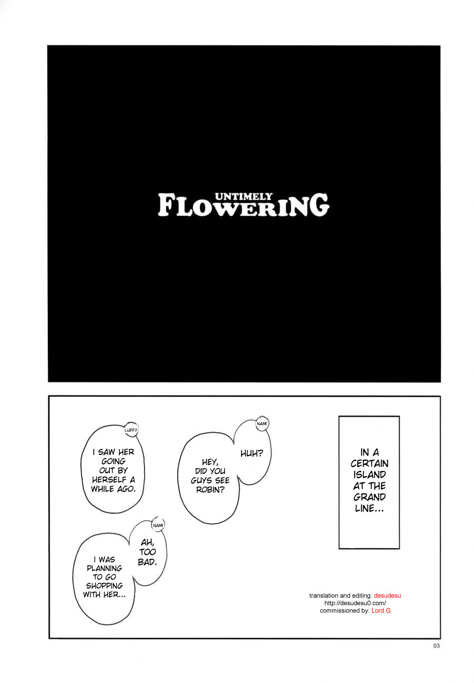 [Rojiura Jack] Untimely Flowering (One Piece) [ENG] 