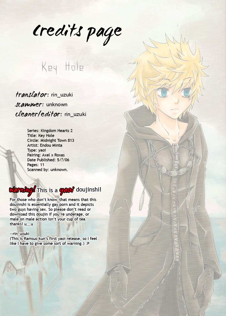 Key Hole (Kingdom Hearts) ENG (Yaoi) 