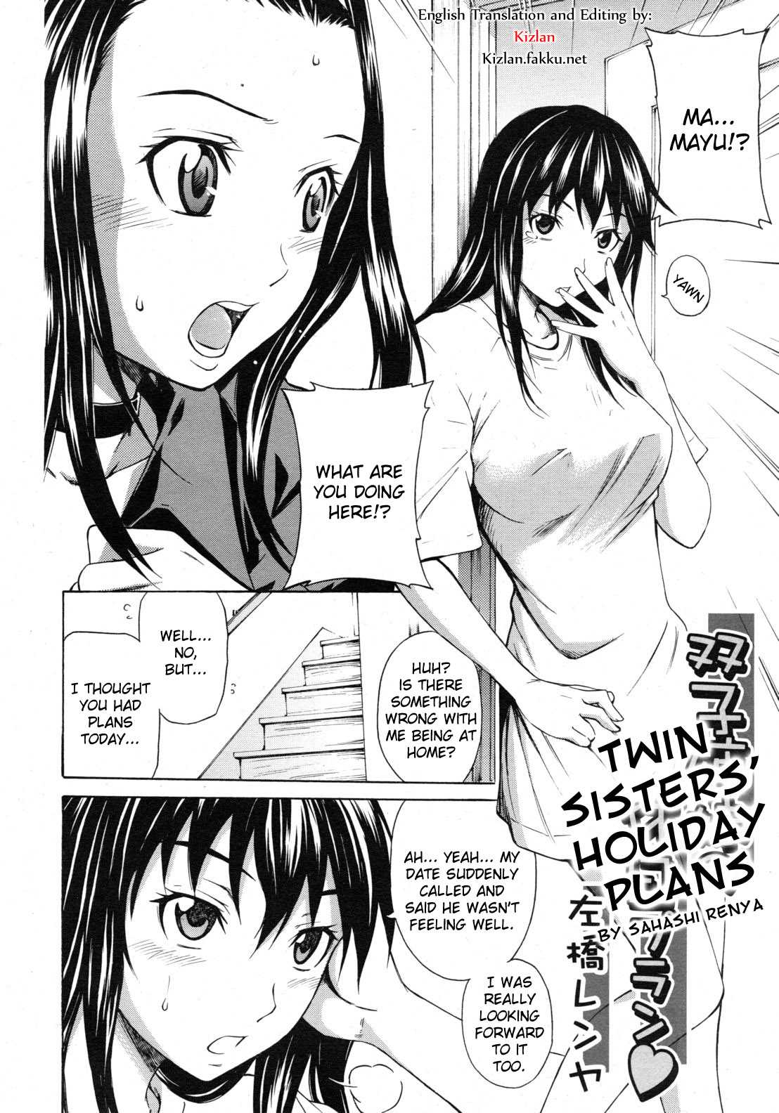 [Sabashi Renya] Futago Shimai no Kyuujitsu Plan | Twin Sister&#039;s Holidy Plans (COMIC RiN 2010-11) [English] [Kizlan] [左橋レンヤ] 双子姉妹の休日プラン (COMIC RiN 2010年11月号) [英訳]