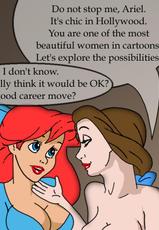 Belle and Ariel (The Little Mermaid, Beauty and the Beast)-