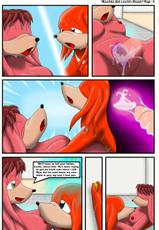 [Kitsune Youaki] Knuckles and Lara-Le's Shower (Sonic The Hedgehog)-