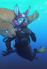 Furries Underwater-