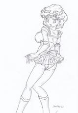 My miny Sailor Mercury Sketches work_1-