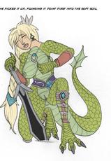 [Arania (Brandon Ondrasek)] Lizardwoman Sophitia (SoulCalibur) [Colored]-