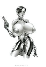 VICTOR RINALDI ART - Huge Tits drawings #6-