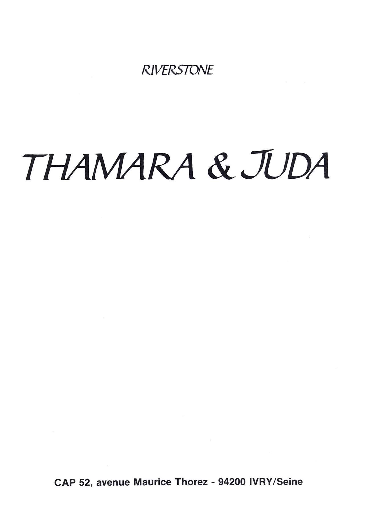 [Peter Riverstone] Thamara & Juda [French] 