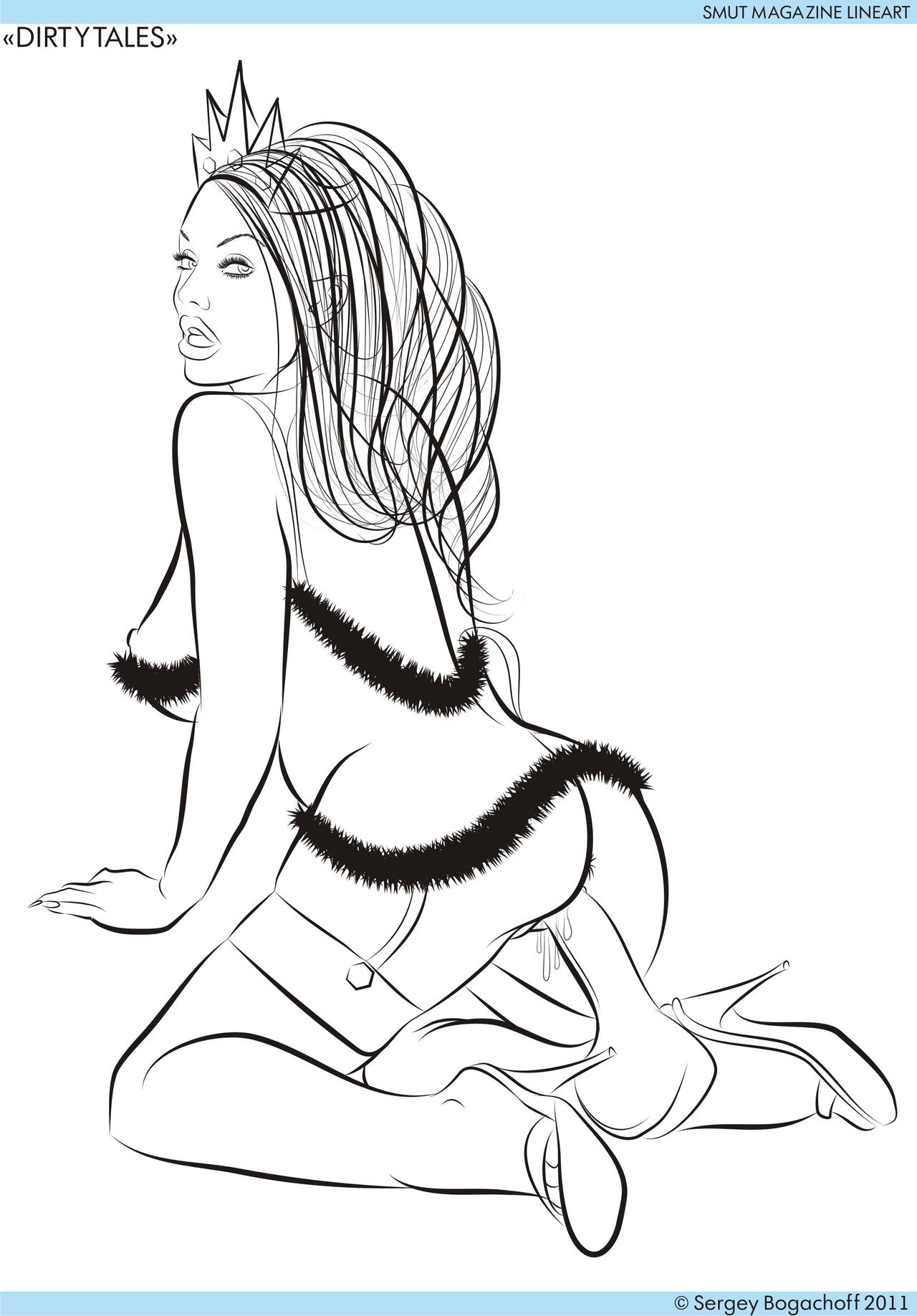 SMUT MAGAZINE Dirtytales Lineart 